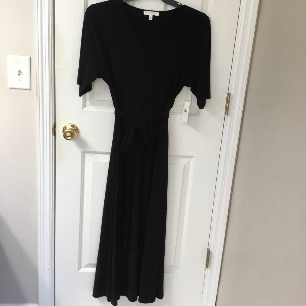 Chaus New York Black V-Neck Dress, NWT, SizeXL